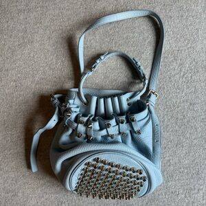 Alexander Wang Light Blue Studded Shoulder Bag
